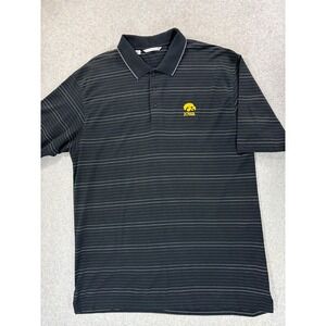 Iowa Hawkeyes Cutter & Buck Stitched Logo Campus Polo Shirt (Men's 2XL) Black‎